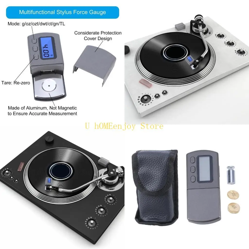 

B0KF High Accuracy Digital Trackings Force Gauge for Turntables Needle Pressure Calibration 0.01g/5.00g