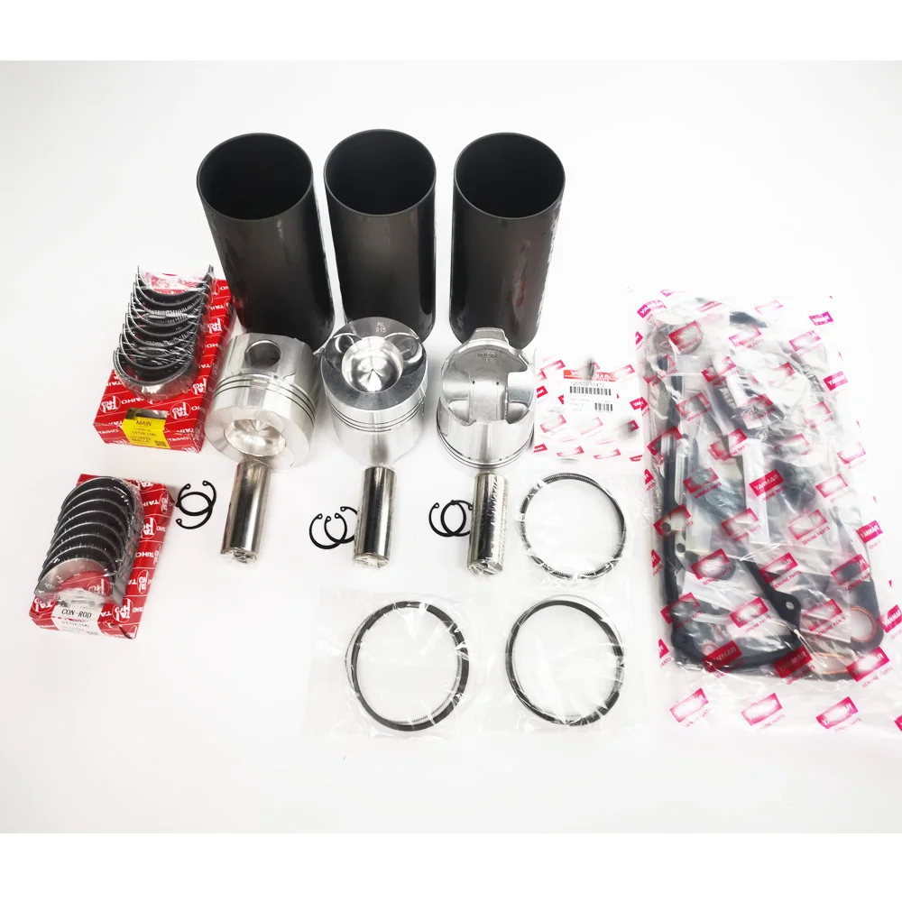 

For YANMAR 3D100 3TN100 3TN100E overhaul rebuild kit piston ring cylinder liner gasket bearing