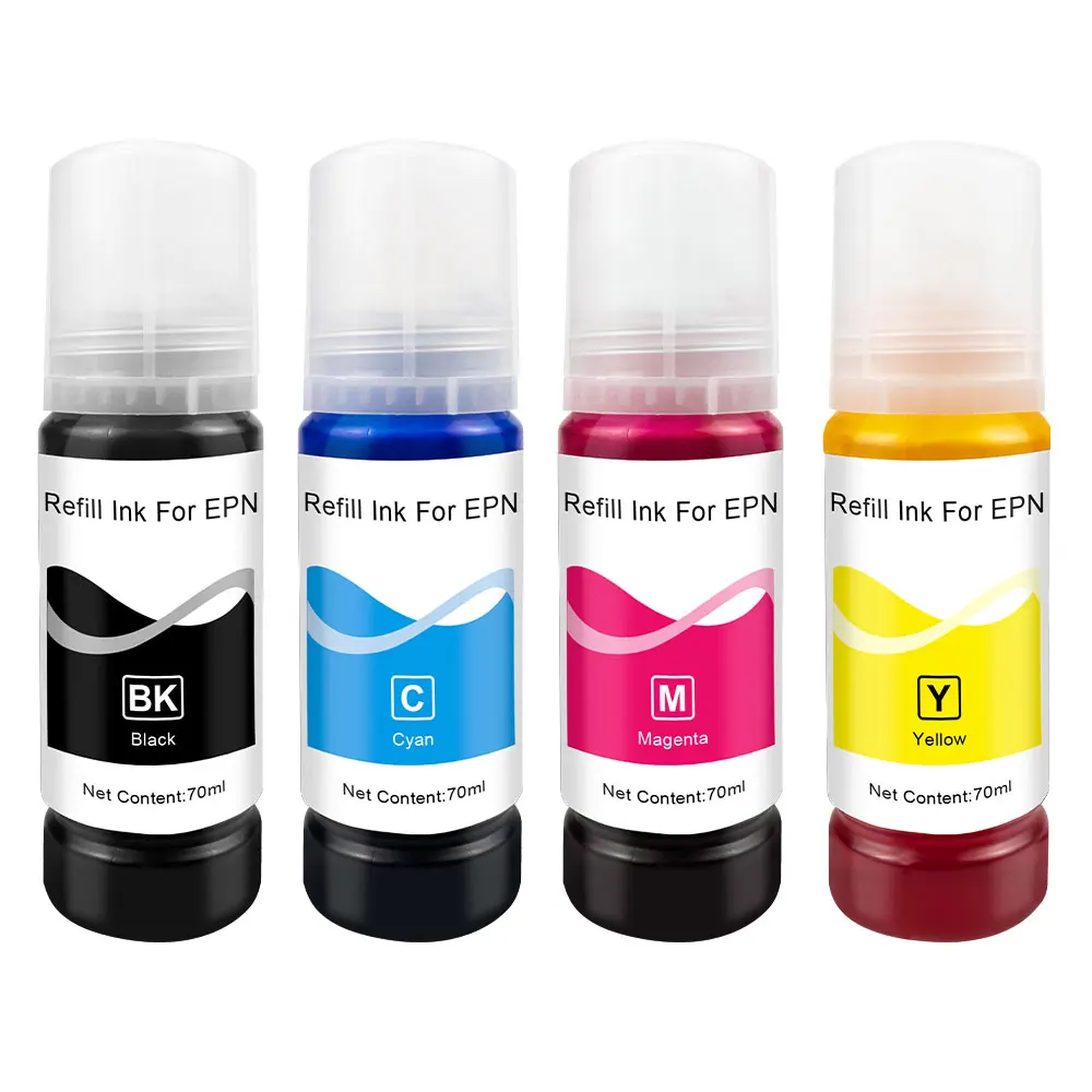 Morfiltration-tinta de tinte para impresora Epson EcoTank, recambio de tinta para impresora de inyección de tinta, tanque ecológico de ET-2710, ET-2711, ET-2712, ET-2714, ET-2715, 104, 522