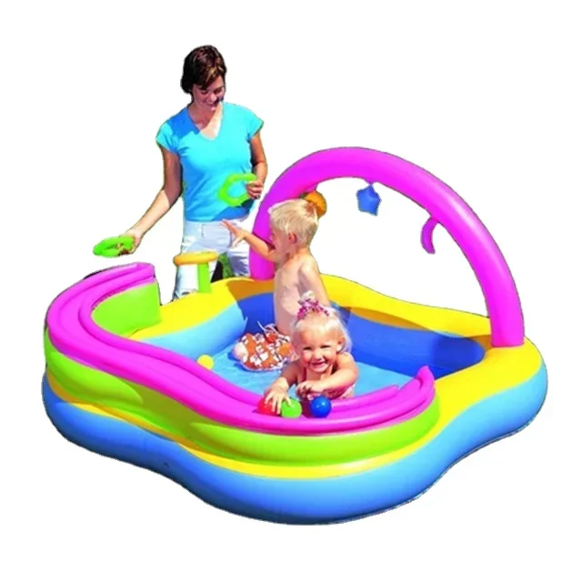 

Summer beach and swimming pool toys transparent inflatable PVC swim ring swim float