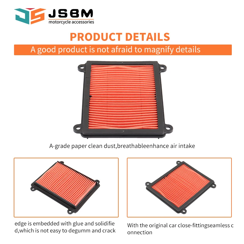 JSBM Motorcycle  Engine Intake Cleaner Air Filter Oil Filters For ZONTES ZT310V ZT310V1 ZT310VX 310V 310V1 310VX ZT4134200000