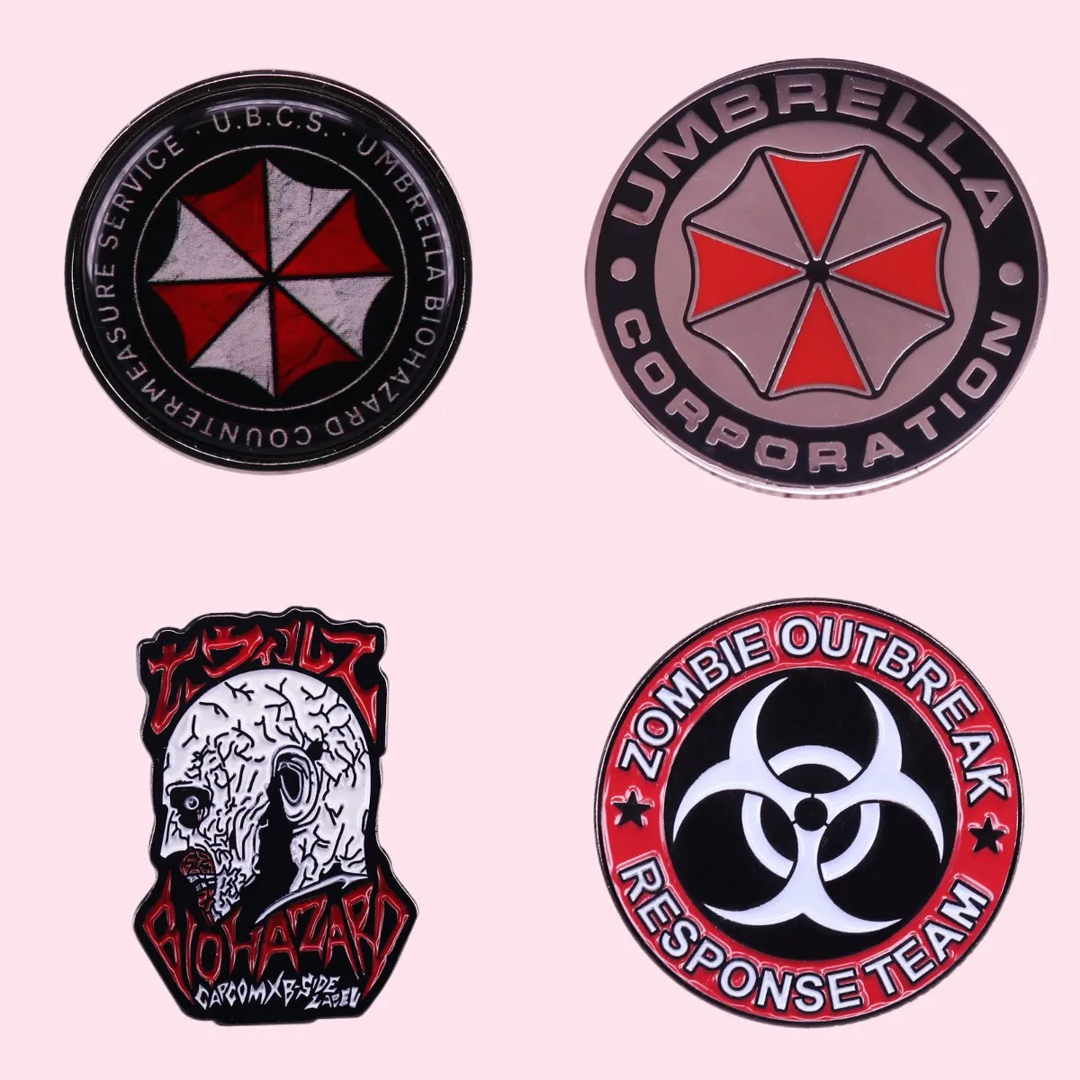 Classics Biohazard Countermeasure Service Evil Resident Enamel Brooch Pin Lapel Pins Metal Badges Fashion Jewelry Accessories