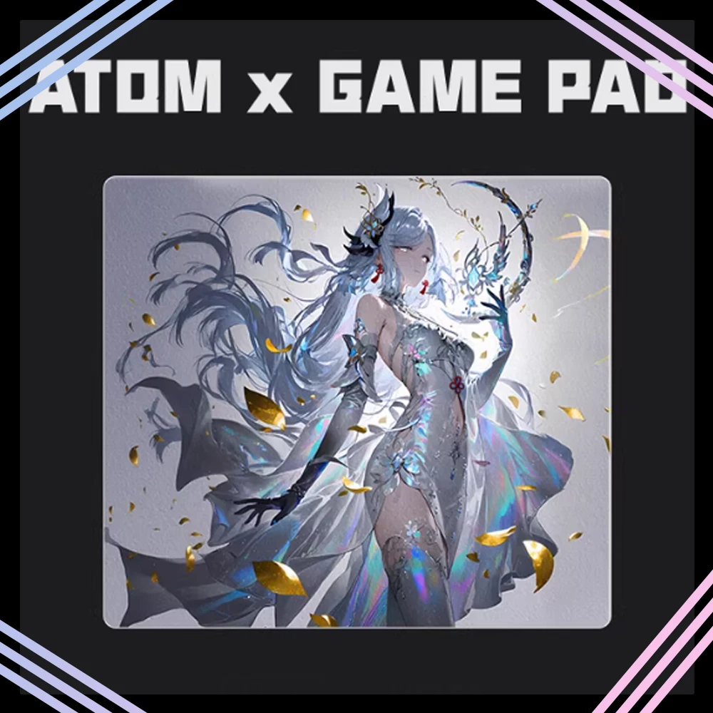 

ATOM Resin Gaming Mousepad FPS Speed and Control Mouse Pad Skidproof Waterproof For CSGO APEX Valorant Pc Accessories Gifts