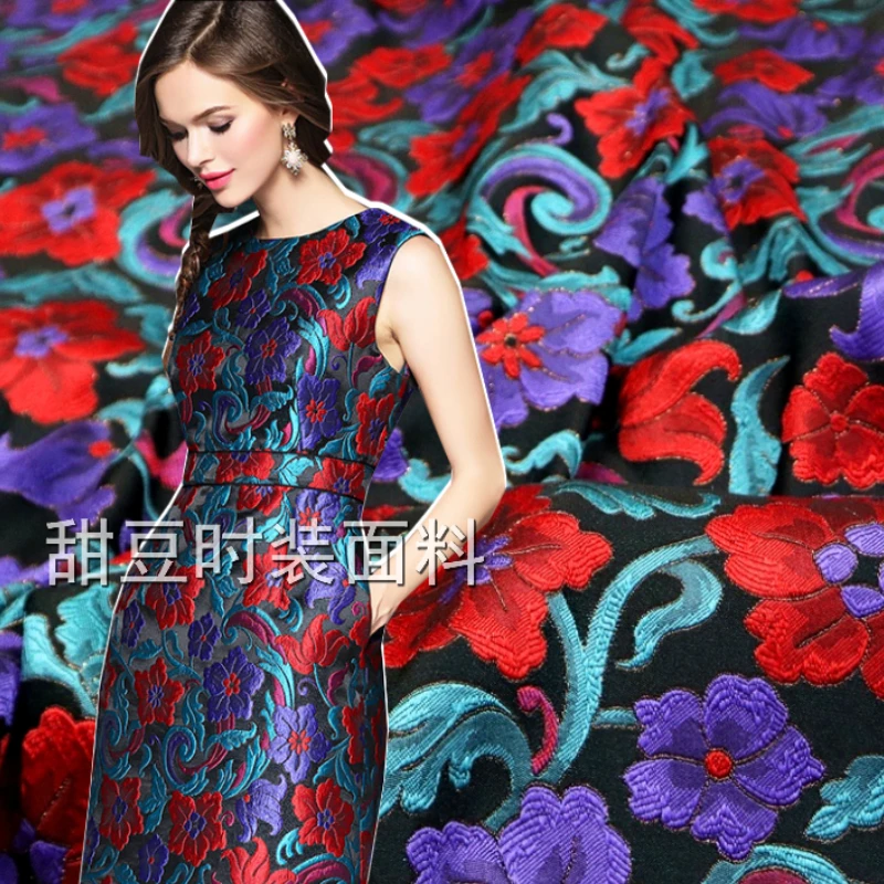 

Золотая шелковая жаккардовая ткань, жаккардовая ткань, весна, лето, Осень, Зима, темно-зеленая ткань для костюма, пальто, модная дизайнерская ткань Европейского Бренда