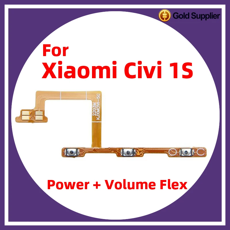 

For Xiaomi Civi 1S Power ON OFF Volume Camera Key Button Switch Flex Cable Replacement