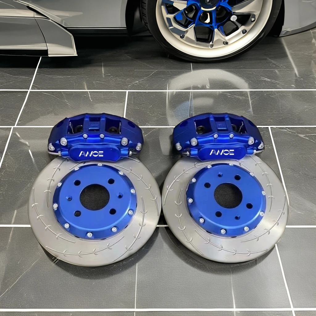 racing Brake Kit Racing Modified  small  6 pot Caliper Brake  285 300mm Rotor disc For r15 16 inch honda fit civic ek 92-95 ek9