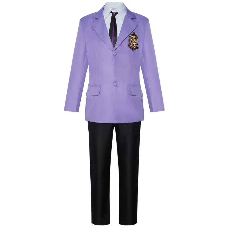 

Anime Ouran High School Host Club Cosplay Fujioka Haruhi Ootori Kyouya Suou Tamaki Uniform Anzug Frauen Männer Cosplay Costume