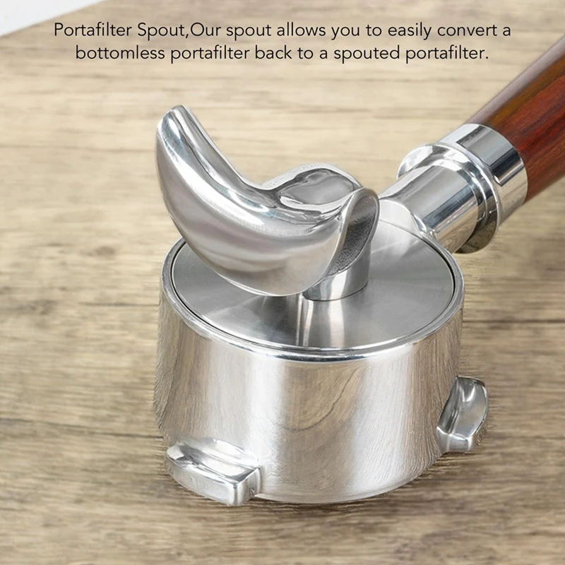 

Носик портафильтра 54 мм, бездонный носик портафильтра для кофемашины, нержавеющая сталь 304 с уплотнительными кольцами-A27R