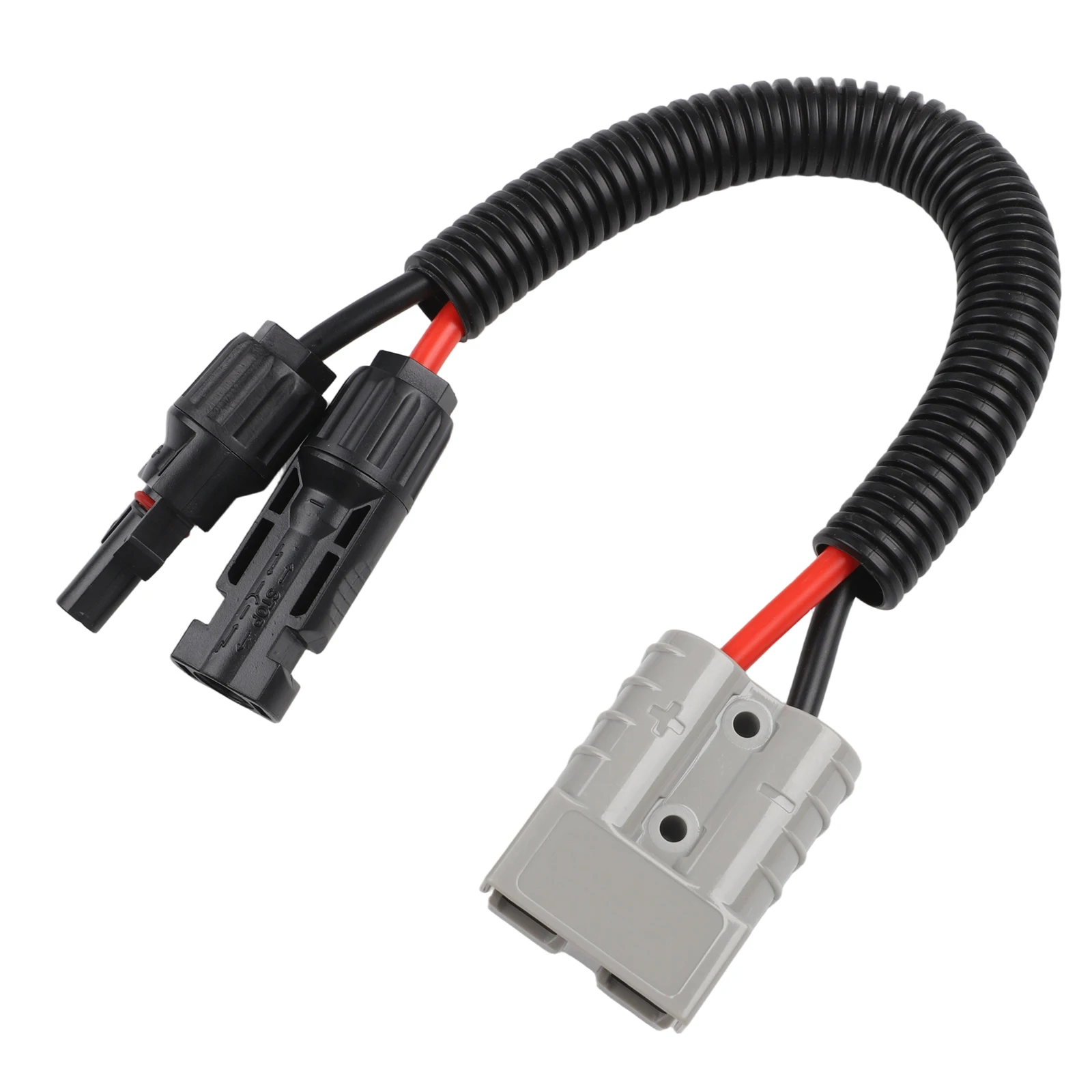 50A 600V PV Y Adapter for Solar Panel Cable Splitting with PC UL94V-0 Housing and Silver Plated Copper Contacts