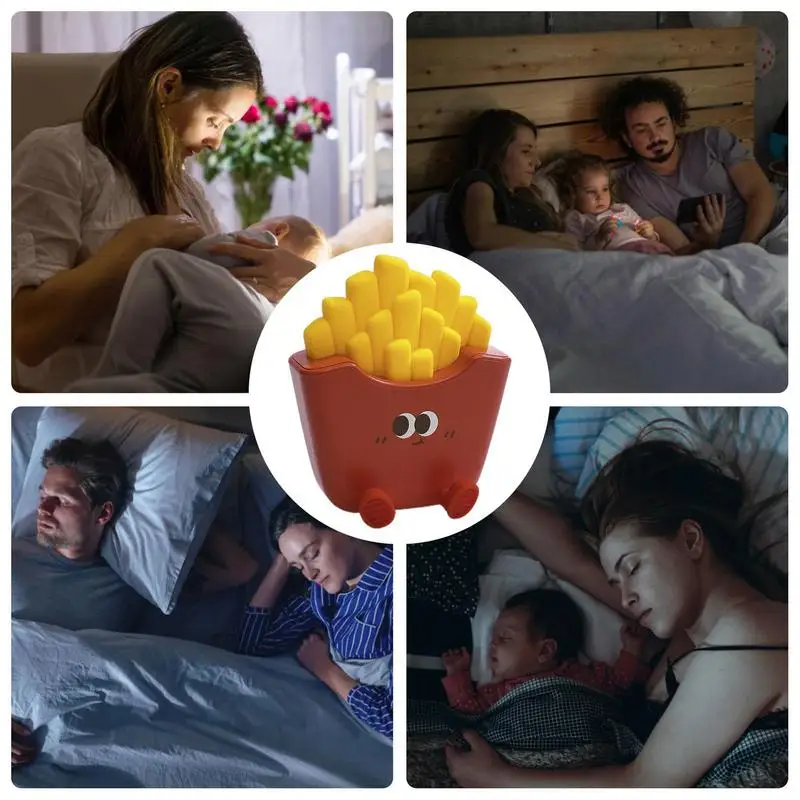 Lámpara LED de mesa de noche para patatas fritas, luz de ambiente portátil táctil para dormitorio, mesita de noche, estudio, decoración de sala de estar