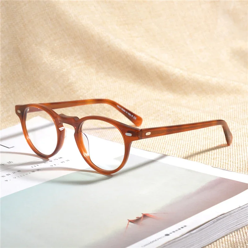 Retro Vintage Glasses Optical frame OV5186 Oval Eyeglass Frame Gregory Peck Decoration Spectacle Myopia frame oculos de grau