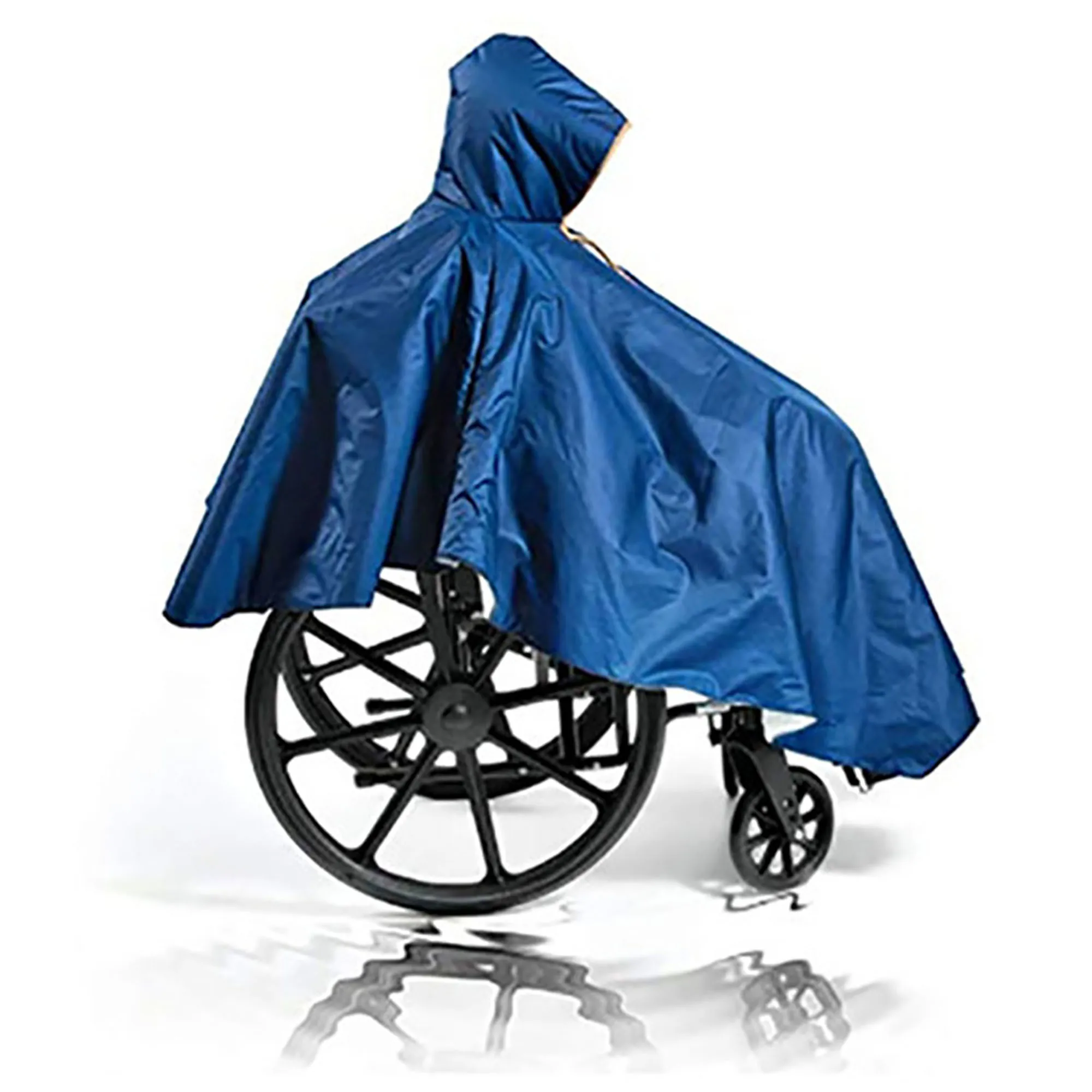 Fonakei Waterproof Wheelchair Poncho, Windproof Rain Poncho for Wheelchair Mobility Old Scooter Large Wind Proof Cape