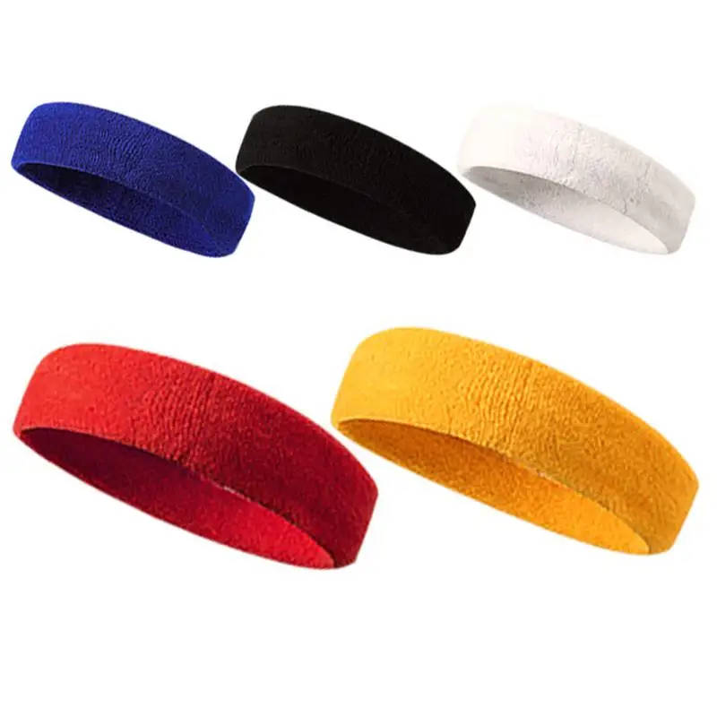 Sports Headband Running Fitness Sweatband Elastic Absorbent Sweat Cycling Jog Tennis Yoga Gym Head Band Hair Men Women