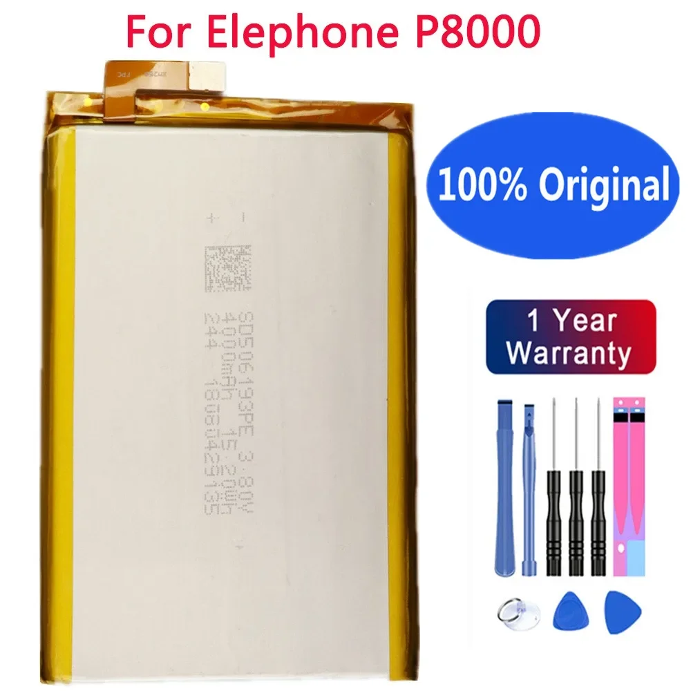 100% Original Elephone P8000 4165mAh Battery For Elephone P8000 Mobile Phone Battery Bateria + Tracking Number + Tools