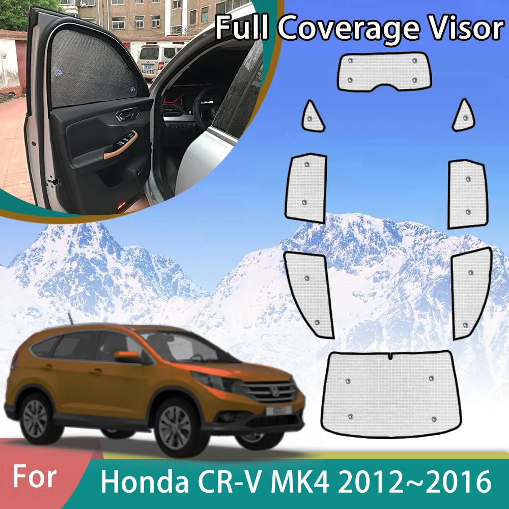 Car Sunshades For Honda CR-V CRV CR V 4 MK4 2012 2013 2014 2015 2016 Accessories RM1 RM2 RM3 RM4 RE5 RE6 Anti-UV Window SunVisor