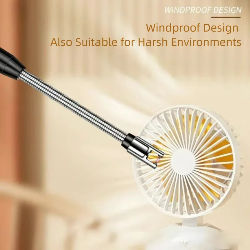USB Charging Portable Pulse Igniter 360° Rotation Multi-function Lighter for Aromatherapy Candle Ignition Stick