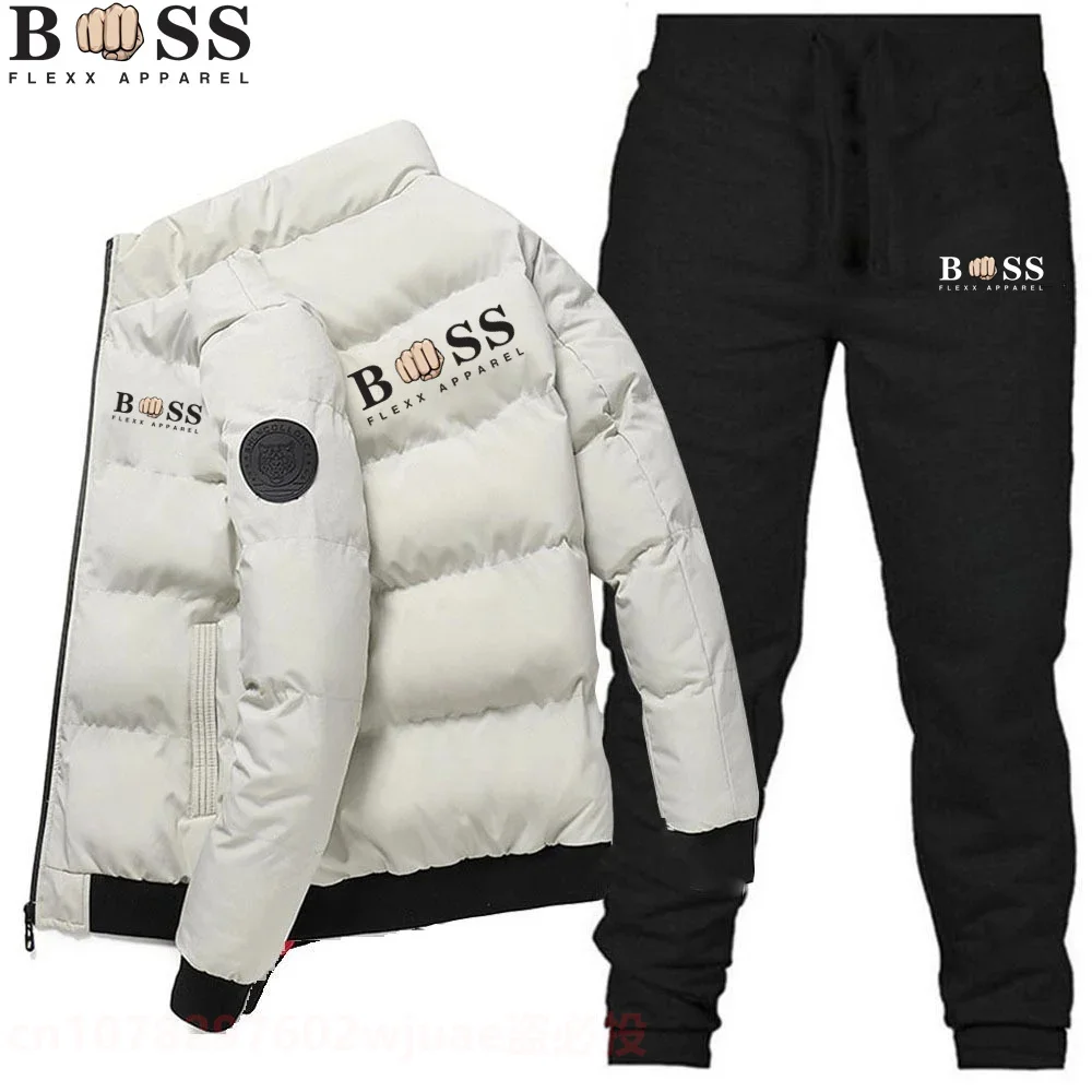 BSS FLEX APPAREL-Conjunto de ropa deportiva para hombre, chaqueta de dos piezas, pantalones de marca, Otoño, 2023