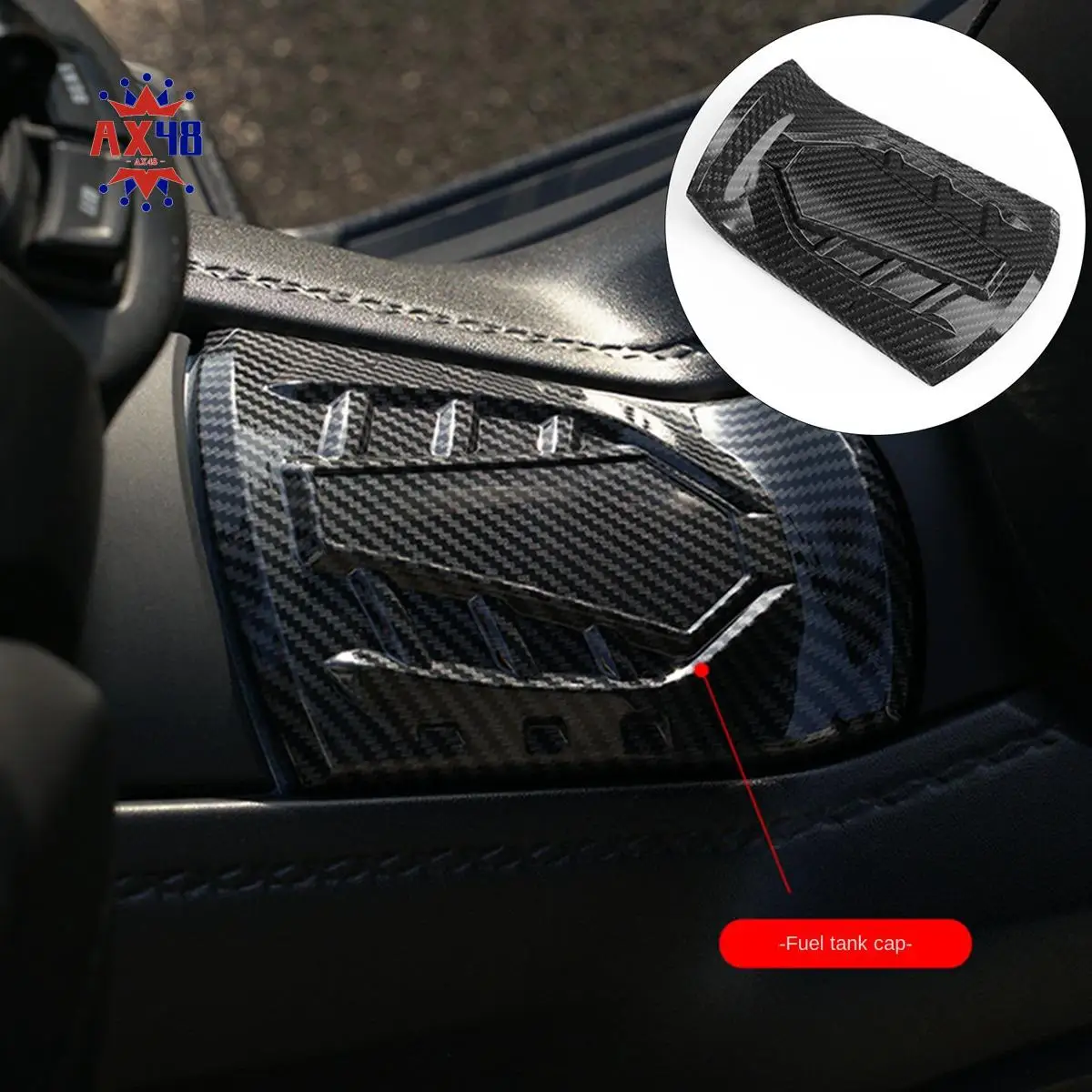 

AX48-Motorcycle Carbon Fiber Fuel Gas Oil Tank Cap Cover Sticker For YAMAHA X-MAX XMAX 250 300 400 XMAX250