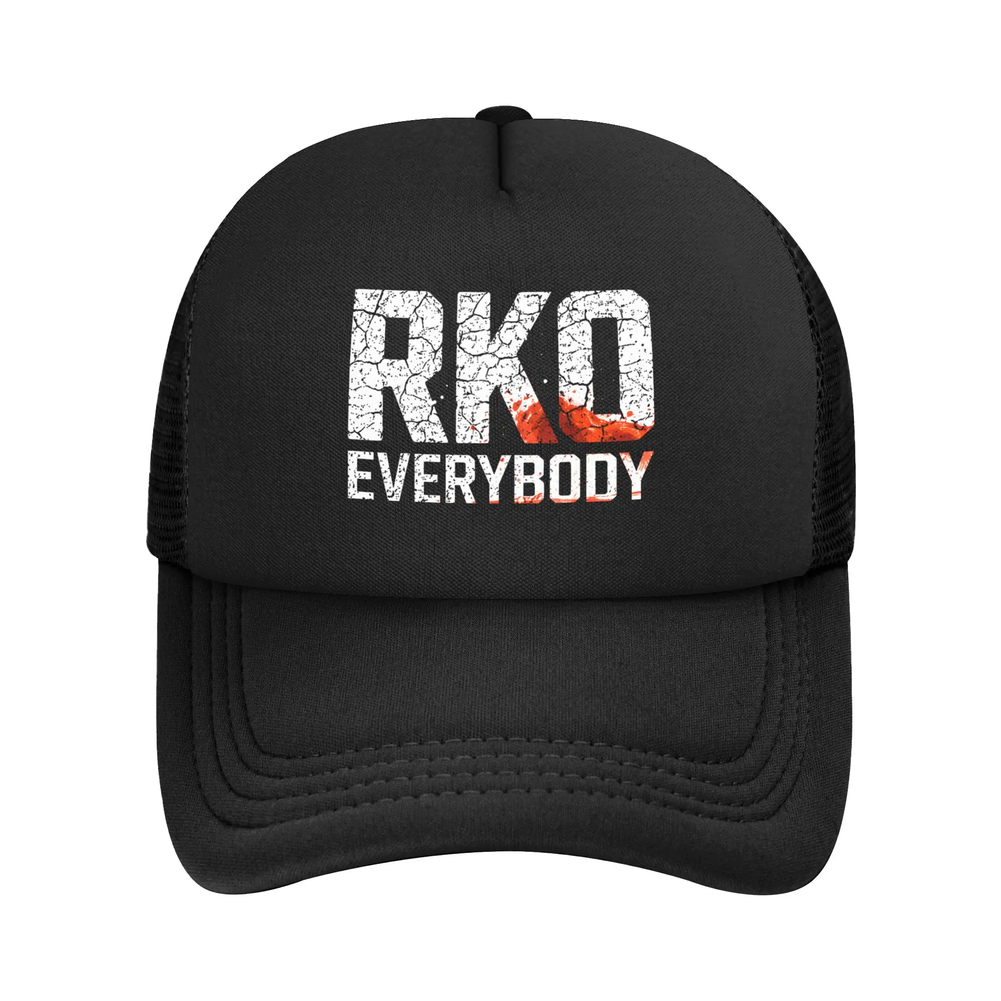 Men Women Blood RKO Everybody Wrestling  Trucker Caps Mesh Baseball Caps Polyester  Dad Hat Sun Hats Adjustable Sun Caps Winter