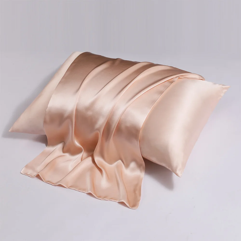 100% Mulberry Silk Pillowcase 16 Momme Double-Sided Silk Envelope Anti-Mite Washable Silk Pillow Case 51x76cm for Hair and Skin