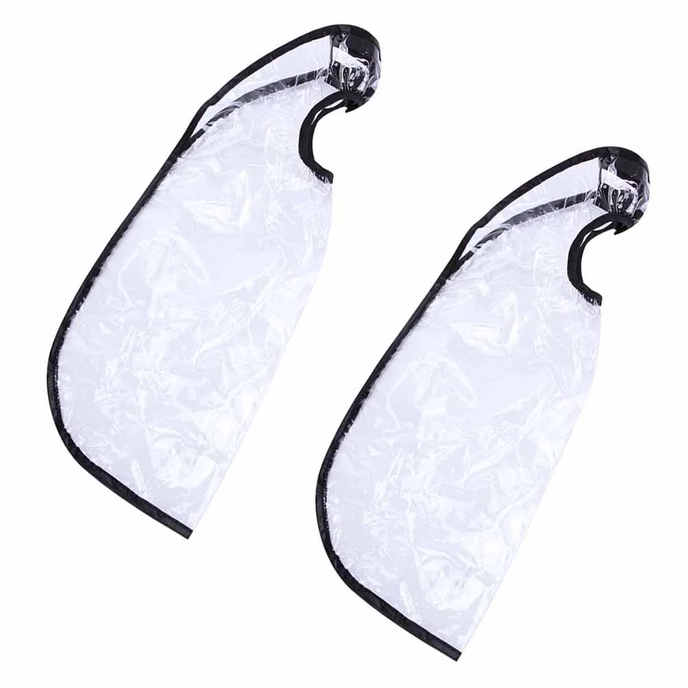 

2 Pcs Elderly Shampoo Bib Hair Color Cape Funnel Salon Plastic Pp Tool Cutting Gown Cover Styling Apron for