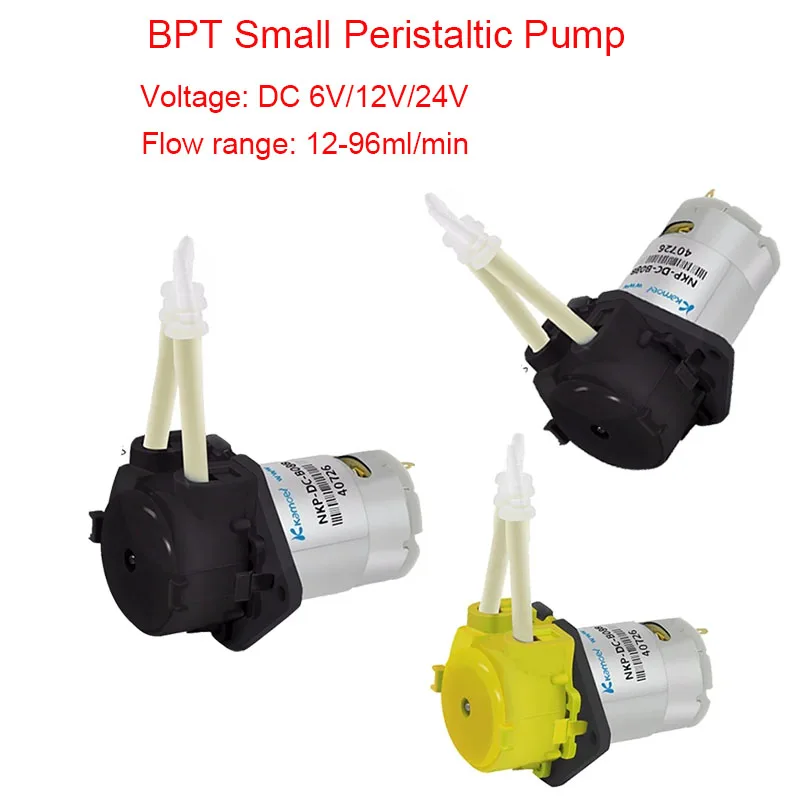 

L Boad DC 6V/12V/24V peristaltic pump dosing pump aquarium laboratory analysis BPT heat-resistant can be used weak acid alkali