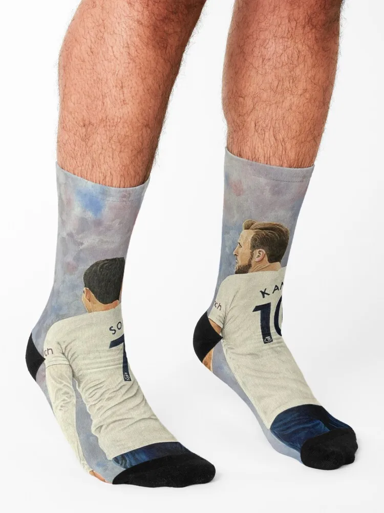 Mi pintura de Tottenham Hotspurs Harry Kane & Son Heung-Min Calcetines moda japonesa regalo de Navidad esenciales Calcetines de hombre Mujer