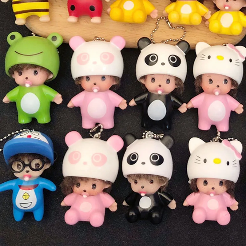 

Moqiqi adorable cartoon figurine three-dimensional keychain hanger as a creative gift or present