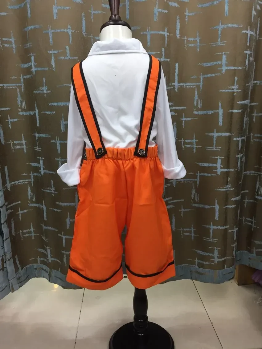 Children's Day Boy Girl Leather Shorts Oktoberfest Cosplay Costume Stage Performance Uniforms Kids Beer Waiter Maid Dress