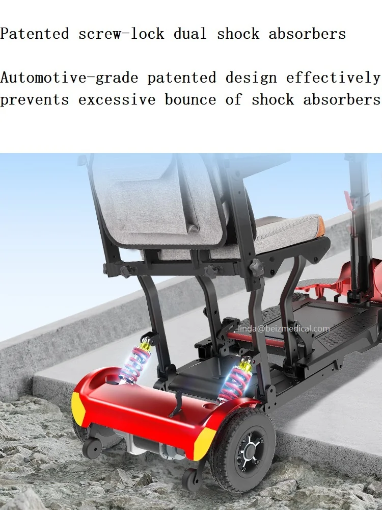 Feather Light Manual Folding Scooter Luggage Scooter After Folding Intelligent Electric Scooter With Brushless Motor-BZ-MJ03