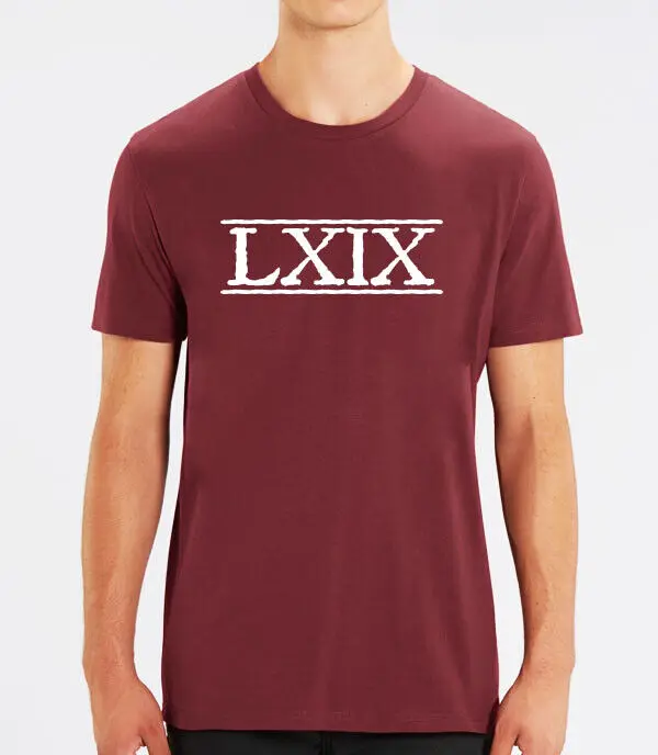 LXIX - Roman Numerals - Funny - Offensive    Tees Cotton Luxury brand vintage oversized