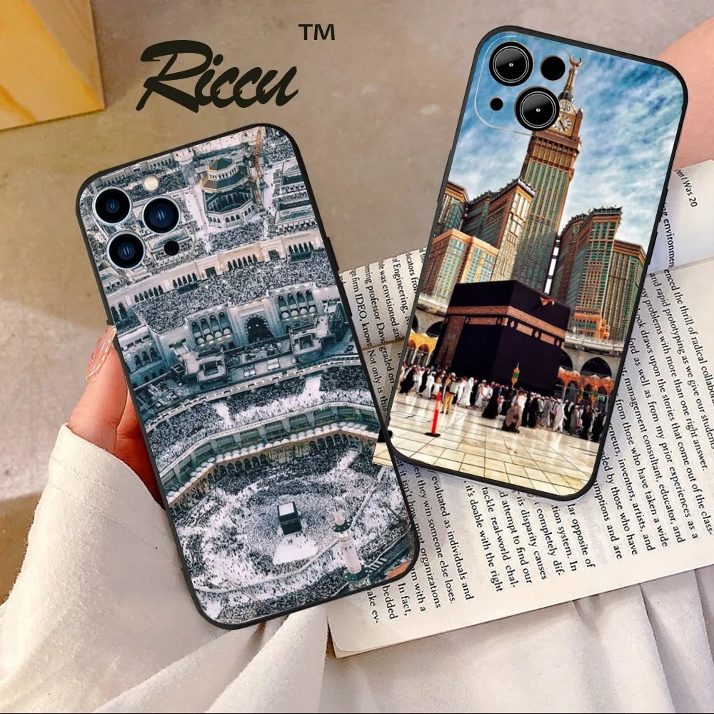 Islamic Muslim Pilgrims in Mecca Cover  Phone Case  For IPHONE 15,13,14,12,Mini ,11, Xr, X ,Xs Pro Max 8, 7 Plus Back Cover