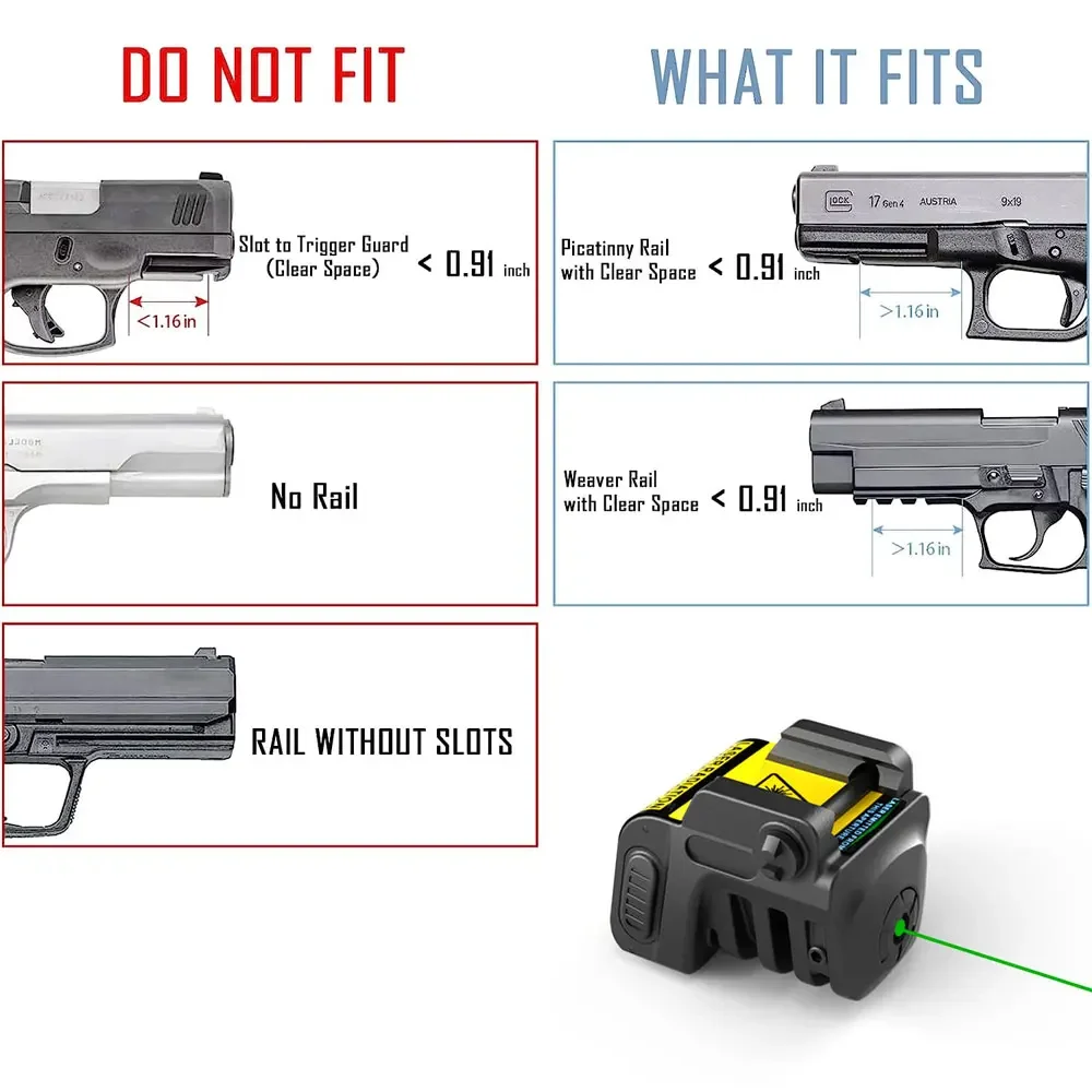 L8 التكتيكية الليزر ريد دوت البصر ل 92G مسدس مدمج مسدس قابلة للشحن الأخضر/الأزرق/الأحمر البصر بالليزر 20 مللي متر Picatinny السكك الحديدية جبل #2