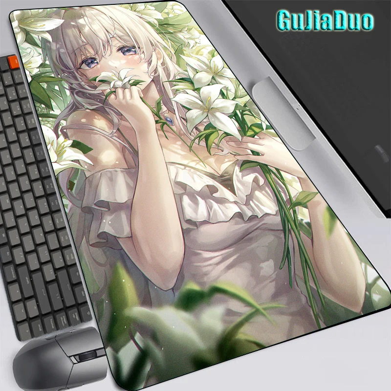 

Gamer 40x90cm Extra Large Cute Girls Anime Mouse Pad Comouter Table Desk Mat Comic Mousepad Gaming Accessories Kawaii Pc Cushion