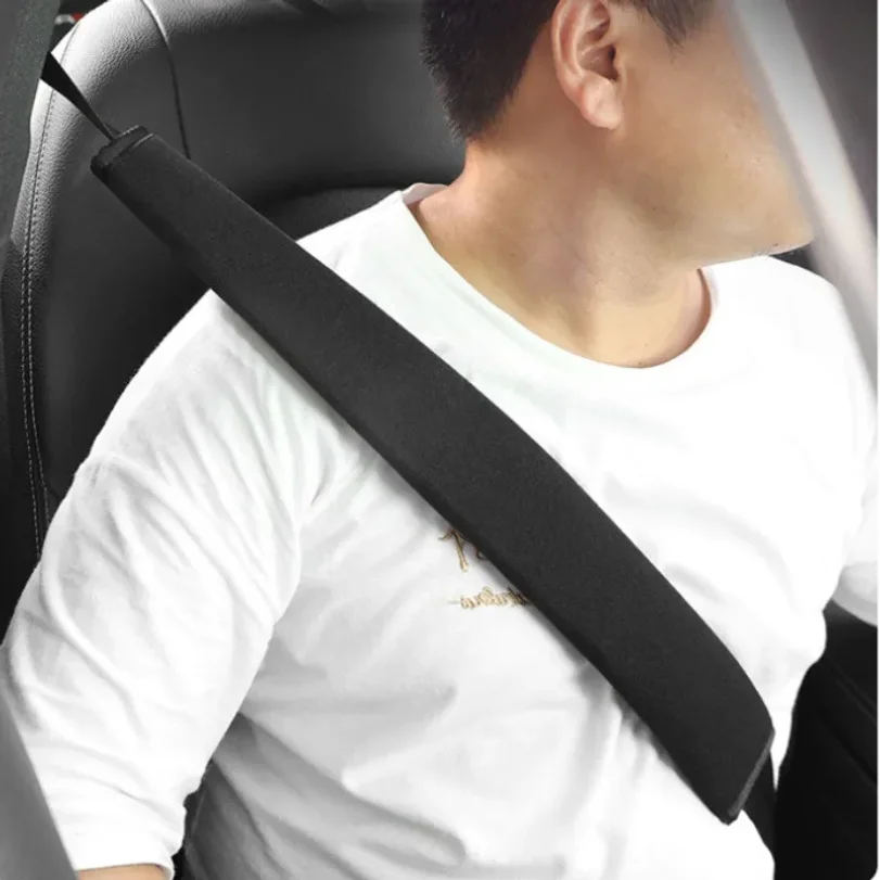 Extra-long seat belt cover, high quality and soft, no neck friction, protects your clothes and provides ultimate comfort