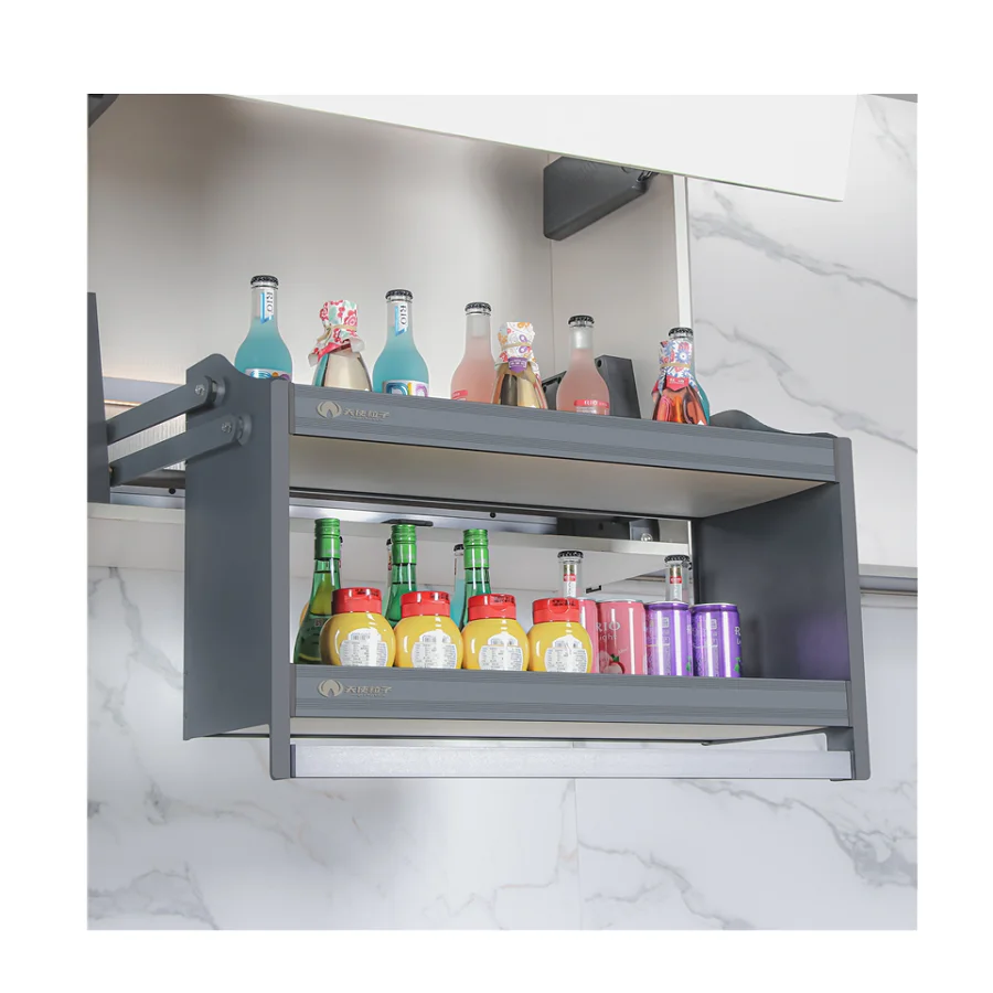 

Intelligent Kitchen Multifunctional Metal Basket Pull-Down Storage Basket