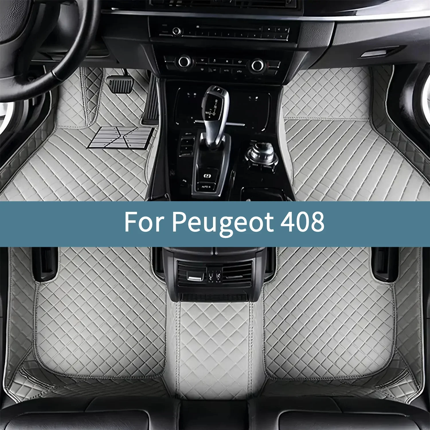 Car Floor Mats For Peugeot 408  2022 2023 2024 2025 2026 2027 2028    Waterproof  Floor Mats For Cars Accessories