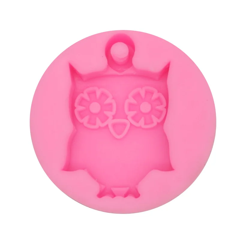 Owl Mold with Holes Aromatherapy Fragrant Stone Car Listing Gypsum DIY Silicone Mould 17-107