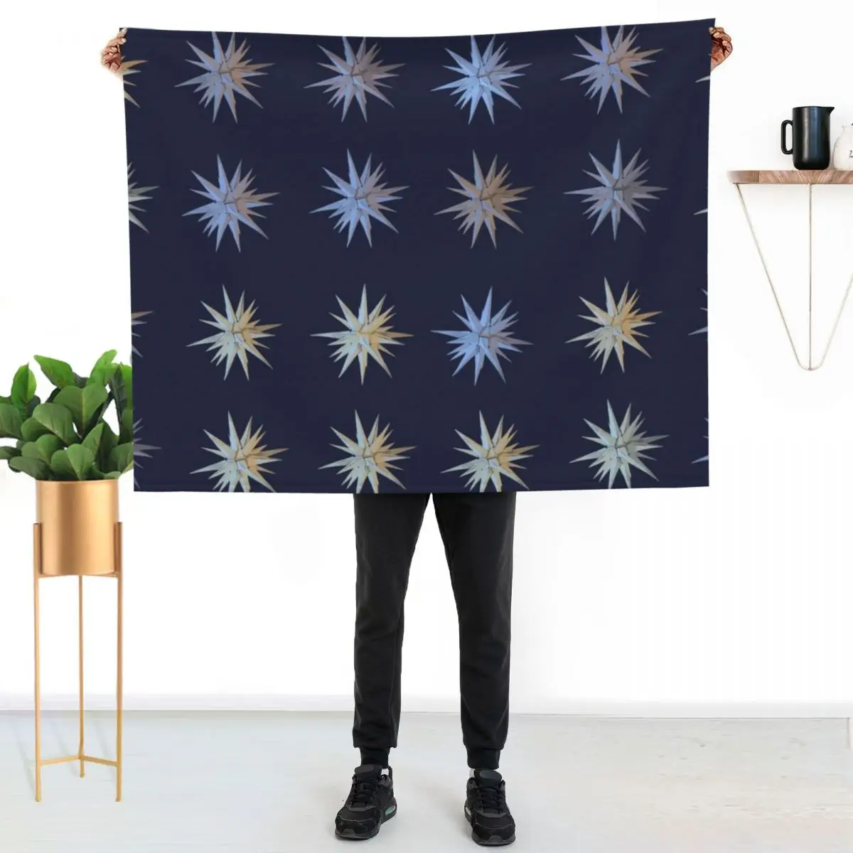 Moravian Stars Throw Blanket Designers Giant Sofa Plaid on the sofa Summer Beddings Multi-Purpose Bed Fashionable Blankets