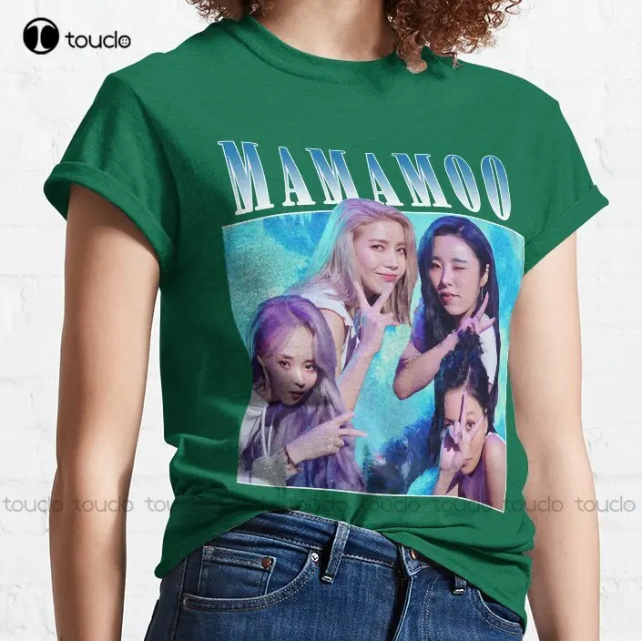 Mamamoo Vintage Trending T-Shirt Mens Black Tshirt Custom Aldult Teen Unisex Digital Printing Tee Shirts Custom Gift Xs-5Xl