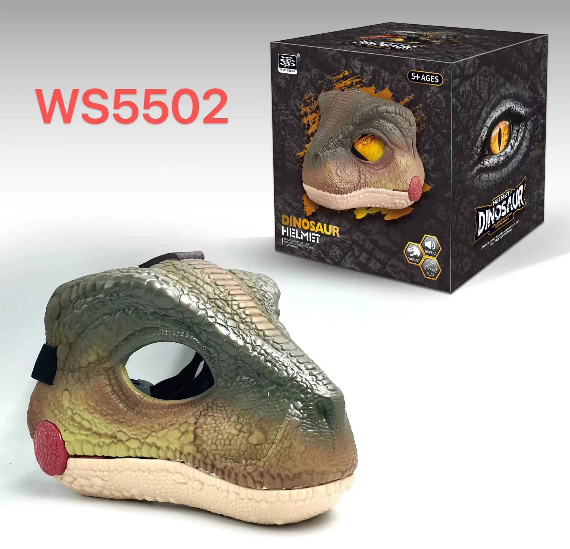 Jurassic World Dino Mask Hard Plastic Tyrannosaurus Rex Mask with