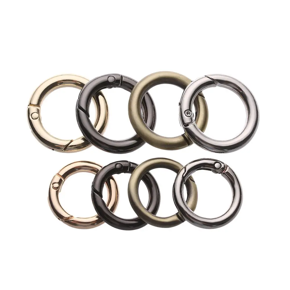 Black gold silver Plated Gate Zinc Alloy Hooks Bag Belt Buckle Carabiner Purses Handbags Spring O-Ring Buckles Snap Clasp Clip