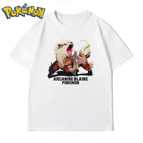 2025 पोकेमॉन गेम आर्केनाइन प्रिंटेड टी-शर्ट पुरुषों और महिलाओं के लिए गर्मियों की नई Y2K हाराजुकु लूज़ कैज़ुअल ट्रेंड शॉर्ट स्लीव टॉप 10 best sales आर्केनिन - №6