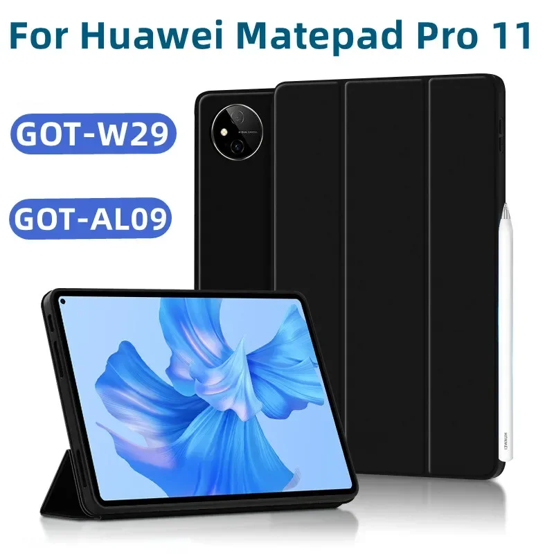 Smart Case for Huawei MatePad Pro 11 2022 GOT-W09 W29 AL09 AL19 11inch Tablet Slim Lightweight Strong Magnetic Adsorption Cover