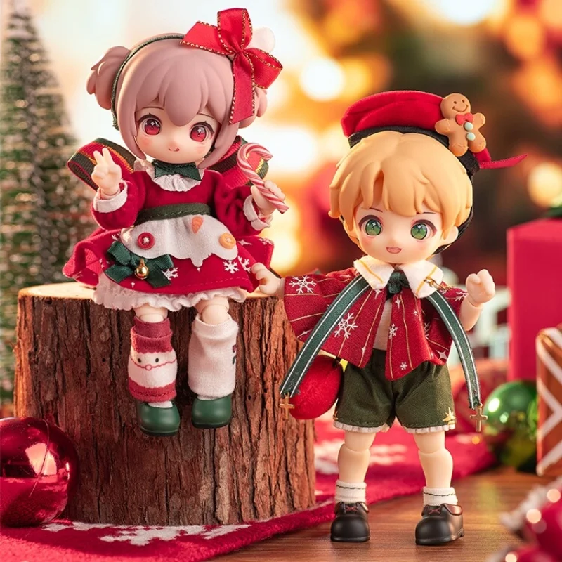 New Nagi Christmas Kindergarten Wish Party Series 1/12 Bjd Joints Can Be Moving Figures Kawaii Boys And Girls Desktop Toy Gift