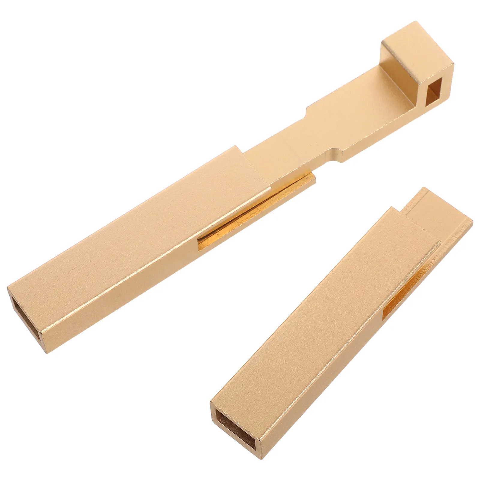 1Set Aluminum Alloy Horizontal Door Bolt Latch Matte Gold Finish Easy Slide Locking for Bathroom Bedroom Closet Interior Door