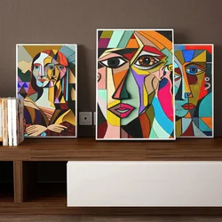 Scandinavian Abstract Wall Art Cubist Picasso Figures HD Canvas Poster Prints Home Bedroom Living Room Decoration