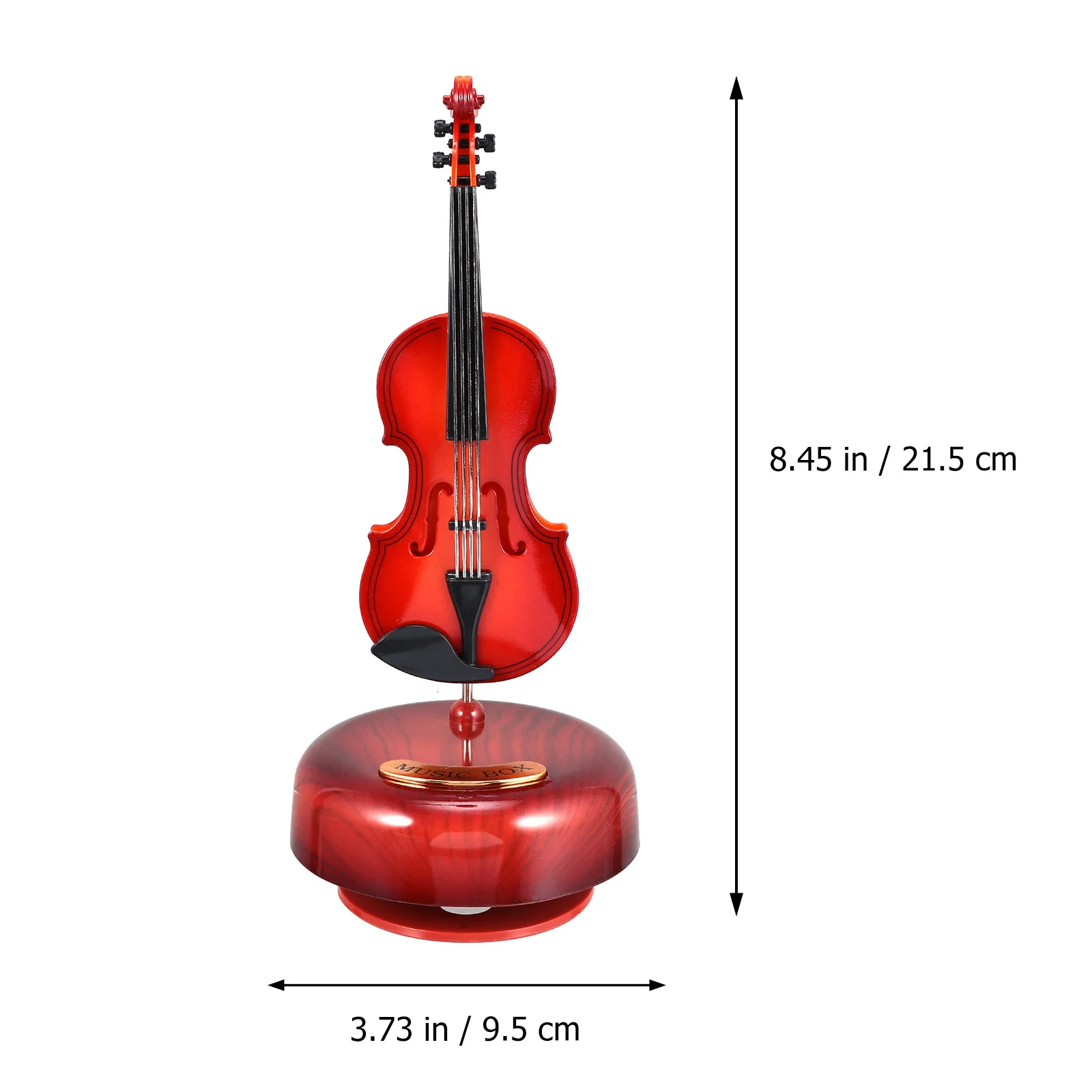

Violin Rotating Music Box Vintage Decorative Craft For Desk Table Display Collection Home Ornament Musical Decor