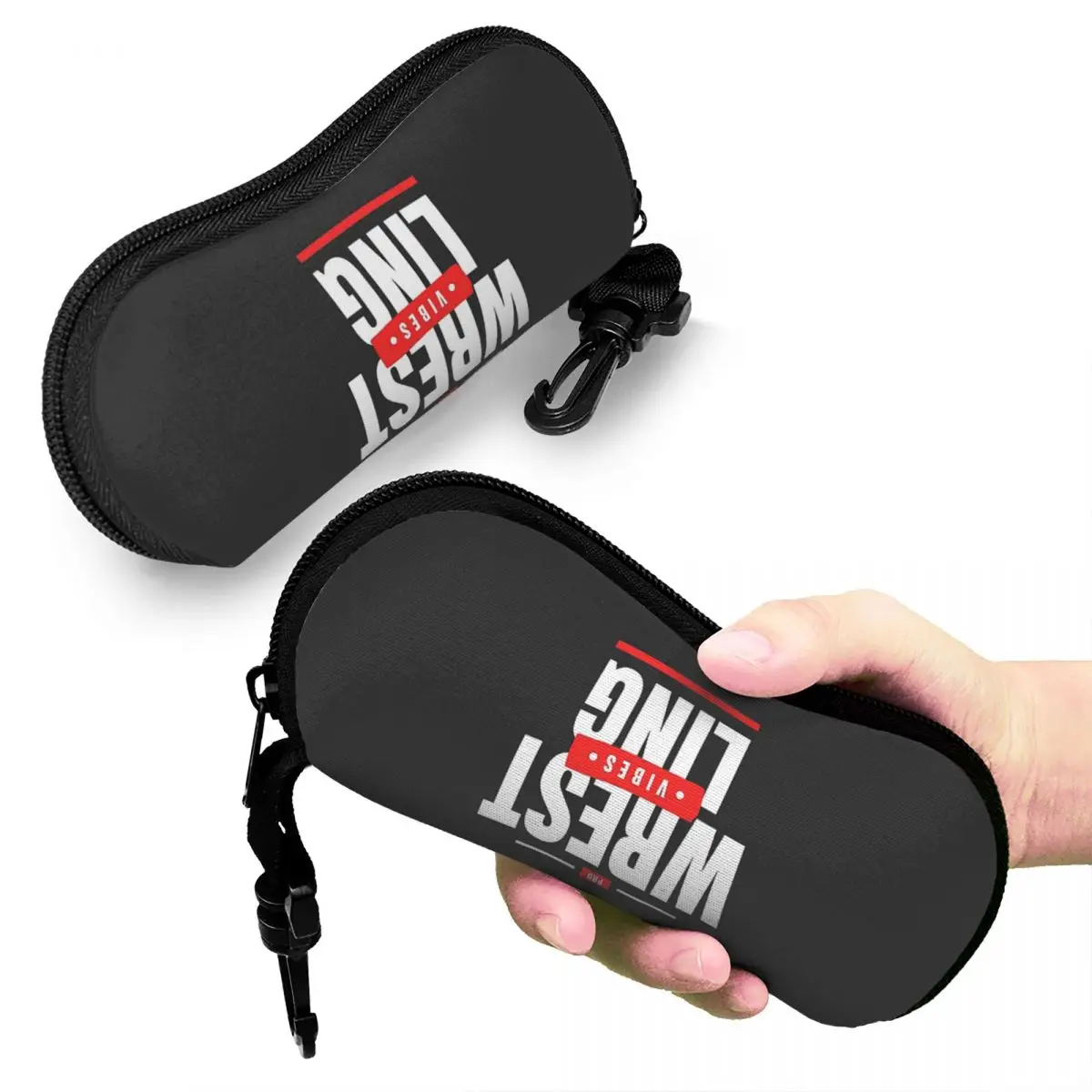 

Pro Wrestling Vibes Shell Glasses Case Protective Sunglasses Box Women Men Soft Eyeglass Bag Pouch