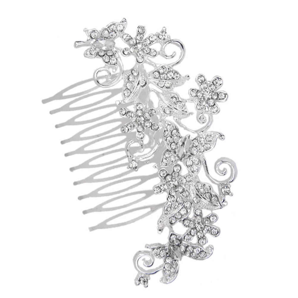 

Rhinestone Hair Clip Pearl Bridal Wedding Women Half up Hairstyles Accessories Rhinestone Hair Comb Formal Wear Hairpiece
